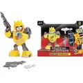 Jada Toys 253111004 Transformers, Bumblebee G1 Figur aus Die-cast, Augen mit Licht, inkl. Batterien, Zubehör, 10 cm, gelb