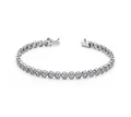 EinStein Diamant Tennisarmband Diamant Tennis Armband 14 Karat 585'er Weißgold