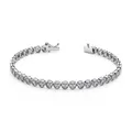 Diamant 0,39 Carat Brillant-Schliff  Tennis Armband 14 Karat Weißgold A70007