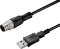Weidmüller 2556580000 Sensor-/Aktor-Datensteckverbinder, konfektioniert M12 Stecker, gerade 1.00m P