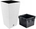 RATO DRTS265 Hoher Blumentopf mit Einsatz | Weiß