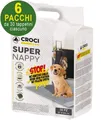 180 Hygienische Hundematten SuperNappy Active Charcoal 84x57 cm - 6 Packungen Cr