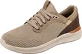 Skechers Herren Lattimore Lasiter Sneaker, Taupe Mesh Synthetic, 45 EU