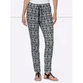 heine Jerseyhose Druckhose Innenbeinlänge ca.71 cm schwarz 42