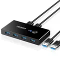 UGREEN USB Switch 2PC USB 3.0 Switcher 2 In 4 Out USB Switch mit 2 USB 3.0 A