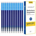 Radierbare Ersatzminen 12 St. für Pilot FriXion Clicker Faber Tintenroller