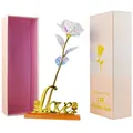24K Gold Vergoldete Rose Weihnachten Geschenke für Frauen Galaxy Rose Infinit...