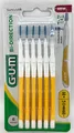 GUM BI-DIRECTION ISO 4 Interdentalbürste zur Reinigung der Zähne hinten/vorne, Durchmesser 1,4 mm, 6 Stück