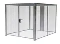 Lagerbox LBM 3000, abschließbar, Doppelflügeltor, B 3010 x H 1985 mm, zur Bodenbefestigung, Baukastensystem, B 2450 x T 5885 x H 2100, feuerverzinkt