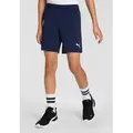 PUMA Trainingsshorts TEAMRISE SHORT JR aus Netzmaterial, mit DryCELL Technologie, kniefreier Schnitt blau 140