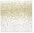 5906360763539 Serwetki świąteczne złote confetti 33x33 cm (20 sztuk) PAW