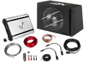 ESX HXP400 | Komplett Bass Sub Sound-Anlage | Subwoofer 4-Kanal- Endstufe Kabel