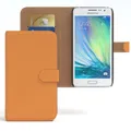 Tasche für Samsung Galaxy A3 (2015) Case Wallet Schutz Hülle Cover Orange