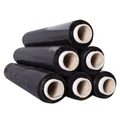 Stretchfolie Palettenfolie Verpackungsfolie Wickelfolie Schwarz 300m