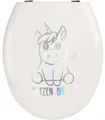 EinhornLiebe Aufkleber WC-Deckel Aufkleber - SETZEN BITTE (25x8cm), (1tlg)