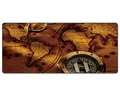 FORRICA Große Gaming Mauspad XXL 900 x 400 mm Mousepad Fransenfreie Ränder Anti Rutsch Schreibtischunterlage Tischunterlage Matte Office rutschfest XXL Gaming Mousepad Weltkarte E