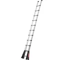 Hymer 801413 Teleskopleiter TRBS konform 13 Sprossen nach EN 131, ergonomisches Arbeiten, 80 mm Stufentiefe