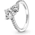 Pandora Fingerring Pandora Doppel-Herz Funkelnder Ring 191198C01 Damenring 60