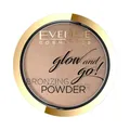Eveline Cosmetics Glow and Go Seidig Glatter Gebackener Bronzer - Nr. 01 Go Hawaii - Natürlicher Sonnengeküsster Look, Konturiert & Verstärkt die Bräune, 8,5g
