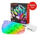 Briloner LED Band Pimp your Panel Starter-Set Fernbedienung Dimmbar RGB+W 2,6 m