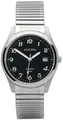 Adora Armbanduhr Herren Ø 35mm Analog Edelstahl Zugband silbern Datum