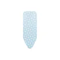 BRABANTIA Bügelbrettbezug Baumwolle Bügeltischbezug Bügelbezug Blau 124 x 38 cm