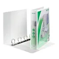 LEITZ Präsentationsringbücher 4-Ringe weiß 6,3 cm DIN A4, 4 St.