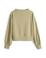 OPUS Damen Sweatshirt | GABLINA Regular Sweatshirt aus Modal Mix Soft Matcha, 44