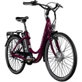 Agon Axis E Bike 26" Citybike 374Wh Akku 3Gang E Bike Pedelec purple violet 46cm