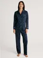 CALIDA Pyjama Sweet Dreams (2 tlg) Reverskragen, Knopfleiste, Pure Cotton, Interlock-Qualität, weich