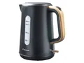 BESTRON Wasserkocher Black & Wood, AWK2200BW, 1,7 L, 2200 W, schwarz