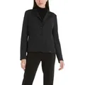 Marc Cain Kurzblazer "Collection Essential" Premium Damenmode Blazer mit aufgesetzten Taschen, elastisch schwarz 1 (34)