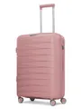 Franky Check-in Koffer für Damen und Herren | mittelgroßer Trolley 42 x 24 x 65 cm aus hochwertigem, leichtem Polypropylen Material | Erweiterbar & TSA-Schloss| London Serie