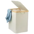 bremermann Wäschesammler mit herausnehmbarem Sack & Deckel, ca. 60 Liter, beige