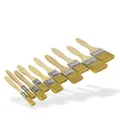 Malerpinsel Pinselset 10-tlg 13-63mm Lasurpinsel Holzgriff Profi Malerbedarf