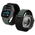 Armband Spigen WBF1 Armband für Apple Watch 44 / 45 / 46 / 49 mm - Schwarz und Grün