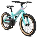 BIKESTAR Kinder Fahrrad Aluminium Mountainbike mit V-Bremse für Mädchen und Jungen ab 5 Jahre | 18 Zoll Kinderrad MTB | Mint