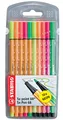 STABILO Fasermaler Pen 68 / Fineliner point 88 10er Etui