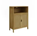 Vicco Midischrank Liora, Bambus/Rattan/Schwarz, 60 x 80 cm (1-St)