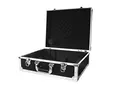 ROADINGER Plattenspieler-Case schwarz -S- | Flightcase für einen Plattenspieler mit S-Tonarm (bis 450 mm Breite)