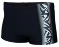 Aquarti Herren Kurze Badehose mit Streifen, Farbe: 13717A Schwarz/Graphit, Größe: 6XL