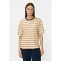 camel active T-Shirt mit Streifenmuster Kurzarm gelb XL (44)