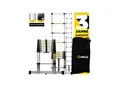 Craftfull Teleskopleiter CF-101B, Soft-Close-Funktion, Ausziehleiter aus Aluminium, 2 m bis 4,4 m (4.4 Meter)