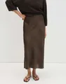 someday Satinrock Odini wave aus Satin mit Schimmer Schimmernd mit Seitenschlitzen für fließende Bewegung