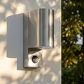 Maxkomfort Außenwandleuchte 1267E1-SN Up Down 2x GU10 Sensor Edelstahloptik