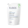 EUBOS Basis Pflege Fluessig Wasch Dusch Blau Nachfuellbeutel 400 ml
