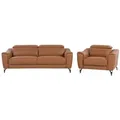 Sofa Set 4-sitzer Narwik Echtleder Braun