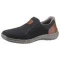 Rieker Slipper Halbschuh, Freizeitschuh, Schlupfschuh mit luftigem Mesh blau|braun 42 EU