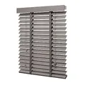 Ventanara® Holzjalousie 50mm Holz Jalousie Matt Jalousette Echtholz (90 x 250 cm, Taupe)