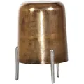 Beistelltisch, Kupfer, Metall, rund, Rundrohr, 34x54x34 cm, Wohnzimmer, Wohnzimmertische, Beistelltische, Beistelltische Metall